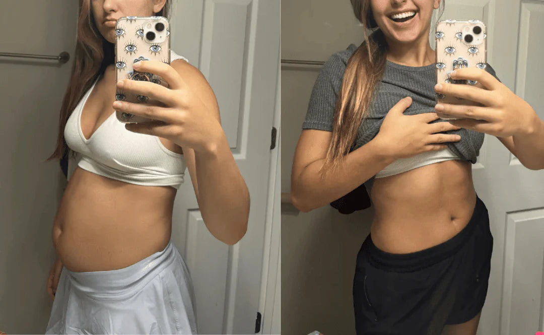 Mujer antes y después del método