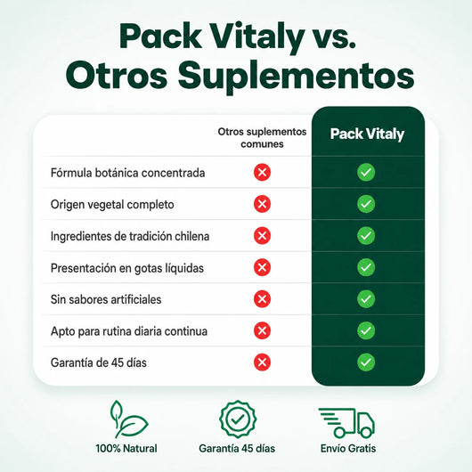 Gotas Vitaly® | Pack Herbal Bótanico